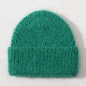 Winter <b>Wool</b> Knitted Mohair <b>Beanie</b> Private Label Quality Customized Logo Mohair <b>Beanie</b> in Different Colors - Product Image 6