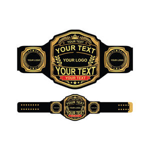 Cinturón de Campeonato de Porristas Personalizado Premium con Placa de Metal Dorada, Premio de Equipo Personalizado, Correa de Cuero PU para Eventos Deportivos - Product Image 1