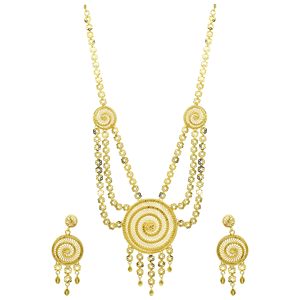 Wholesale 14K/18K/24K Micron Gold Plated Dubai Style <b>Bridal</b> Long Necklaces Traditional Turkish Design Wedding Party <b>Jewelry</b> <b>Set</b> - Product Image 4