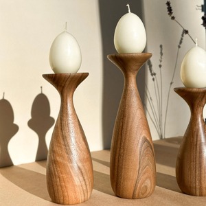 Candelabro de Madera Rústico Hecho a Mano, Estilo Campestre, Ecológico, para Celebraciones de Pascua - Product Image 5