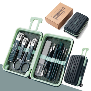 Luxurious High Quality Eco-Friendly Custom Logo Professional Portable Nail <b>Kit</b> Women Includes Stainless Steel <b>Manicure</b> Pedicure - Product Image 6