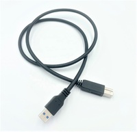 Cable USB 3.0 B Macho de 7.5M, UL20276, Carga Rápida de 3A, Niquelado, PVC, Cumple con RoHS, para Impresora, Escáner, Computadora, Datos