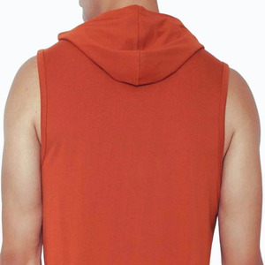 Quick Dry New Arrival Wholesale Men's <b>Sleeveless</b> <b>Hoodie</b> High Quality Lightweight Breathable Cotton Spandex <b>Sleeveless</b> <b>Hoodie</b> - Product Image 3