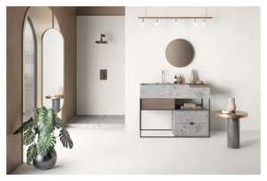 Carreaux de porcelaine contemporains 60x120cm 600x1200mm 24x48, texture sculptée, grand format pour la décoration intérieure de luxe - Product Image 3