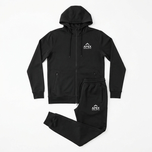 Survêtement Athlétique Personnalisé avec Logo pour Hommes – Veste à Col Montant Entièrement Zippée et Pantalon de Jogging – Vente en Gros B2B – Fabricant de Vêtements de Sport - Product Image 5