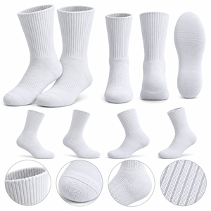 Calcetines Deportivos Personalizados, Calcetines de Algodón Acolchados, Calcetines de Tubo Acanalados, Alta Elasticidad, Juego de Calcetines Personalizados para Hombre y Mujer - Product Image 2