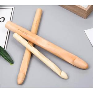 Juego de Agujas de Ganchillo de Madera Grandes al por Mayor, 15mm 20mm 25mm, Agujas Gigantes para Tejer Alfombras de Trapo Extremas y Herramienta para Lana Gruesa - Product Image 2