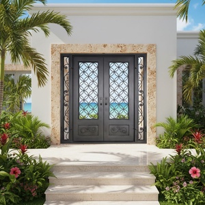 Royal Luxury Modern Steel Entry Gate with Security Anti-theft Water Resistant Manual <b>Swing</b> Design - Product Image 4