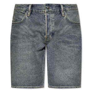 Shorts Bermuda en jean décontractés pour hommes, style streetwear, avec cordon de serrage, broderie, tissu respirant à séchage rapide, pour l'été et la plage, avec poches - Product Image 6
