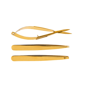 Pinzas al por mayor para cejas inclinadas, pinzas para depilación con hilo y mango cómodo, pinzas para cejas - Product Image 1