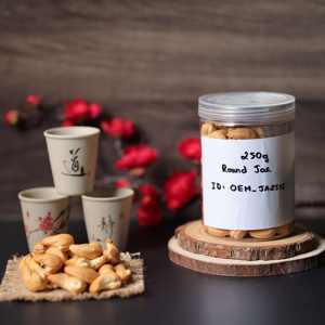 Noix de cajou grillées bio, salées et onctueuses, marque privée personnalisée, pot rond 250g, OEM disponible, vente en gros Vietnam - Product Image 4