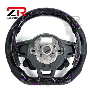 Volant en fibre de carbone forgé personnalisé avec bouton de démarrage pour Volkswagen VW <span class=keywords><strong>GTI</strong></span> Series/<span class=keywords><strong>Golf</strong></span> 7R Series Mk7 Mk7.5 GLI - Product Image 6