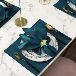 Gold Gingko Leaf Napkin <b>Ring</b> For Table Decoration Decorative Metal Crafts Tableware Luxury Napkin <b>Rings</b> <b>Cheap</b> Price - Product Image 4