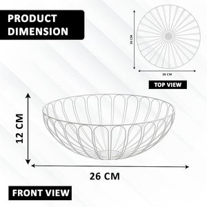 Cesta de Almacenamiento Metálica de Gran Capacidad, Organizador de Alambre Resistente para Cocina, Uso Regular - Product Image 3