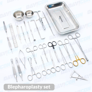 DAVICON ENTERPRISES Juego de Blefaroplastia de Acero Inoxidable Alemán, Kit de Instrumentos Quirúrgicos Cosméticos de Plástico Premium para Cirugía de Párpados, Tungsteno - Product Image 4