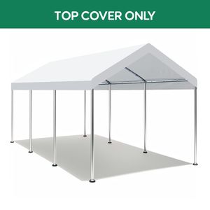 Bâche de remplacement robuste, imperméable, anti-UV et résistante aux déchirures, 10 x 20 pieds, pour abri de garage, tente de toit, abri de voiture, carport, garages et auvents - Product Image 2