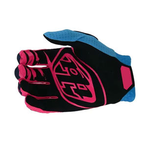 Motocross <b>Gloves</b> with Reflective Silver Logos, Custom Leather <b>Touch</b> Screen Waterproof Protective Racing <b>Gloves</b> for Adults Wear - Product Image 5