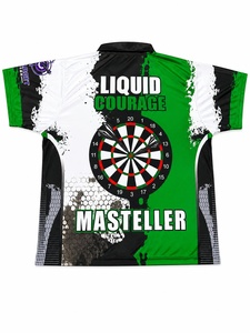 Polo personnalisé pour homme, noir et blanc, imprimé géométrique, séchage rapide, manches courtes, design sportif, nom et logo personnalisés - Product Image 3