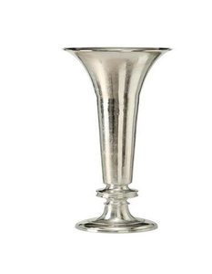 Jarrón Metálico Moderno Color Oro Champán con Diseño Escultural en Forma de Concha, Jarrón Decorativo Abstracto Asimétrico en Oro Cepillado - Product Image 1