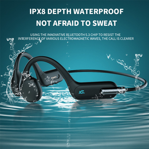 Bán buôn mở tai tai tai nghe không dây xương dẫn móc tai thiết kế hiển thị kỹ thuật số pin hỗ trợ MP3 phát lại bộ nhớ thẻ - Product Image 3