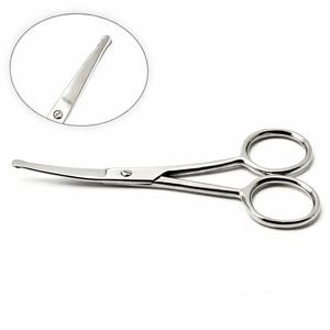 Ciseaux à cuticules en acier inoxydable, lame droite, ciseaux professionnels pour la beauté des ongles, ciseaux pour hommes, soin des ongles - Product Image 2