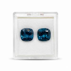 Topaze bleue naturelle taille coussin, pierre précieuse facettée, pierre libre 20 carats pour la fabrication de bijoux, fournisseur en gros Zubeda Gems Jewellery - Product Image 3