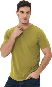 เสื้อยืดแฟชั่นผู้ชาย เนื้อผ้าฝ้าย 100% นุ่ม ระบายอากาศได้ดี เป็นมิตรกับสิ่งแวดล้อม บริการรับผลิตตามแบบ OEM สำหรับใส่ในช่วงฤดูร้อน - Product Image 3