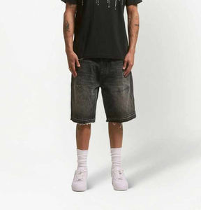 Nouveau design optimal, shorts en jean respirants pour homme, style streetwear vintage, coupe ample, manches courtes, vêtements de travail tendance - Product Image 4