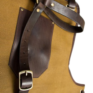 Tabliers de barbier classiques réutilisables en cuir AQDAS INDUSTRIES, design personnalisé avec sangle et poches, tablier de barbier professionnel - Product Image 4