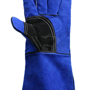 Heavy Duty 14 Inches Heat-resistant Cow Split Leather <b>Long</b> Safety Working Welding <b>Gloves</b> for Welder - Product Image 4