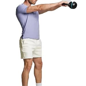 T-shirt sans manches en coton 100 % pour homme, coupe classique, imprimé numérique, tricoté, couleur unie, style streetwear - Product Image 2