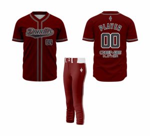 Uniforme de Béisbol Corto Personalizado, Transpirable, Ecológico y de Secado Rápido para Deportes de Equipo, Jersey y Pantalones Disponibles en Todos los Colores y Tallas - Product Image 1