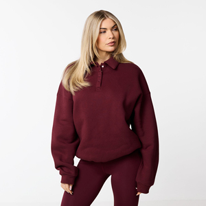 Sweat-shirt streetwear pour femme, de haute qualité, uni, oversize, vente en gros, pull unisexe vierge, sweat-shirt de sport pour femme - Product Image 5