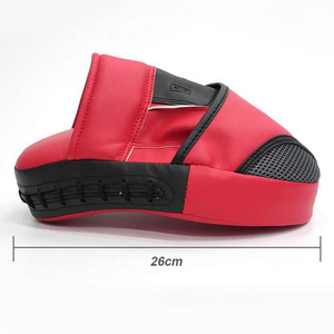 Pu Leather Boxing Focus Mitts Red Curved Design Training <b>Pad</b> for Kickboxing MMA Punching <b>Practice</b> All Seasons Use Focus <b>Pads</b> - Product Image 2