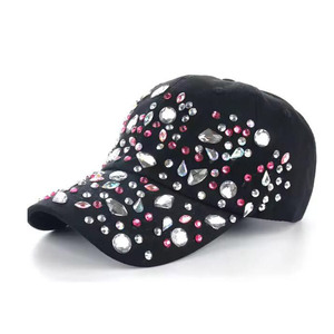 Gorras de Béisbol de Diseño Personalizado para Adultos, Gorras de Béisbol de Algodón con Pedrería para Hombre, Último Diseño - Product Image 1