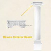 Colonnes décoratives en polystyrène expansé (EPS) pour la décoration intérieure : Piliers romains en béton et ciment, sculptures architecturales artistiques