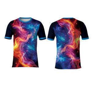 T-shirt décontracté en polyester 100 % à sublimation graphique personnalisée, séchage rapide, écologique, pour clubs sportifs, écoles, entreprises - Product Image 4