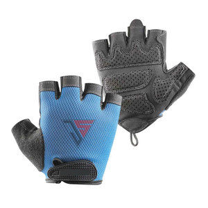 Guantes de Ciclismo para Exteriores Hechos de Tela de Malla, Tela de Rizo, Palmas de Cuero Sintético con Pedrería, Anti-Corte, Antideslizantes, Anti-Impacto - Product Image 2