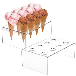 Support pour cornets de crème glacée en acrylique transparent, écologique, Henry Foodservice - Product Image 2