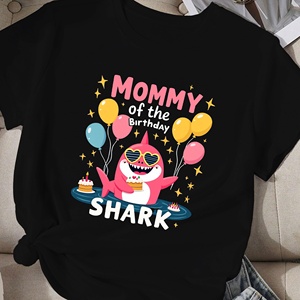 Mommy of the Birthday <b>Shark</b> women's comfit <b>t</b>-<b>shirt</b> - Product Image 4