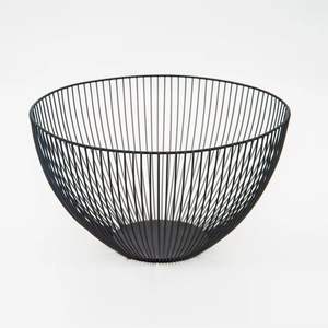 Metal Wire Fruit <b>Basket</b> <b>Black</b> Fruit Bowl Iron Fruit <b>Basket</b> Wire <b>Storage</b> <b>Basket</b> Decorative Fruit Bowl Modern Fruit <b>Basket</b> - Product Image 1