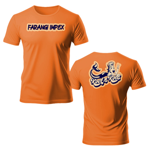 Camiseta Personalizada para Hombre con Estampado Naranja, Diseño de Sirena Rock N Roll, Transpirable, 100% Poliéster, Sublimación, Camiseta de Pesca - Product Image 1