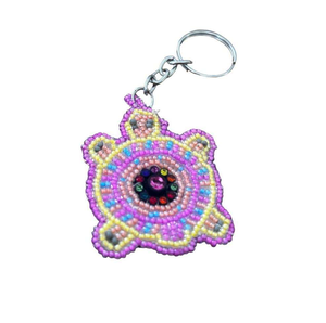 Christmas Car Embroidery Seed Beaded <b>Keychain</b> Lightweight Keyring Decorative Charm For Bag Gift Boho Key Holder Purse Accessory - Product Image 2