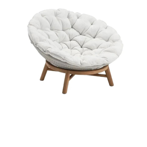 Canapé d'extérieur une place en tissu avec coussin, style minimaliste pour la décoration de la maison et du jardin - Product Image 3
