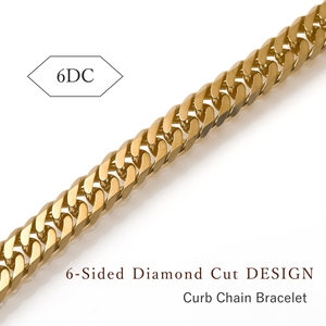 สร้อยข้อมือทองคำแท้ญี่ปุ่น Au750 6DCW 20ซม.20กรัม สร้อยข้อมือแบบโซ่ Curb Chain ทองคำแท้ 18k โซ่ทองคำแท้ 18k - Product Image 2