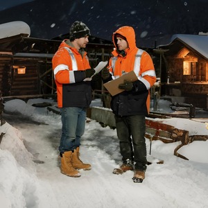 High Performance <b>Winter</b> Safety Jacket Waterproof Reflective <b>Workwear</b> Manufacturer Supply - Product Image 3