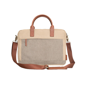 Sac pour ordinateur portable en toile pour femmes, sac de voyage unisexe, sacoche en toile durable avec plusieurs compartiments et poches - Product Image 3