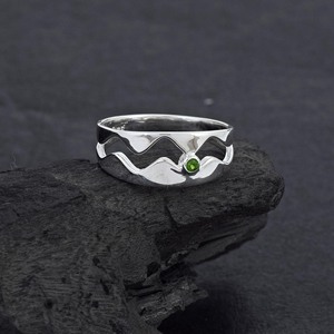 100% Pure Solid 925 Sterling Silver Fine <b>Rings</b> Wholesale Chrome Diopside Gemstone Band <b>Cheap</b> Lowest Price Fine Jewelry For Women - Product Image 2