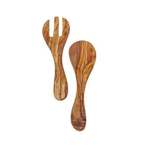 Precio al por mayor: Servidor de ensalada de madera de acacia con mango de resina y logotipo personalizado, utensilio de servir de madera, vajilla. - Product Image 4