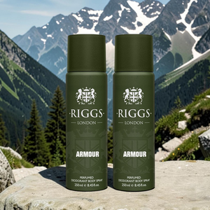 Desodorante en Aerosol Riggs London Body Spray Armour 250ml con Frambuesa y Bergamota para Hombre - Product Image 2